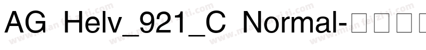 AG Helv_921_C Normal字体转换
